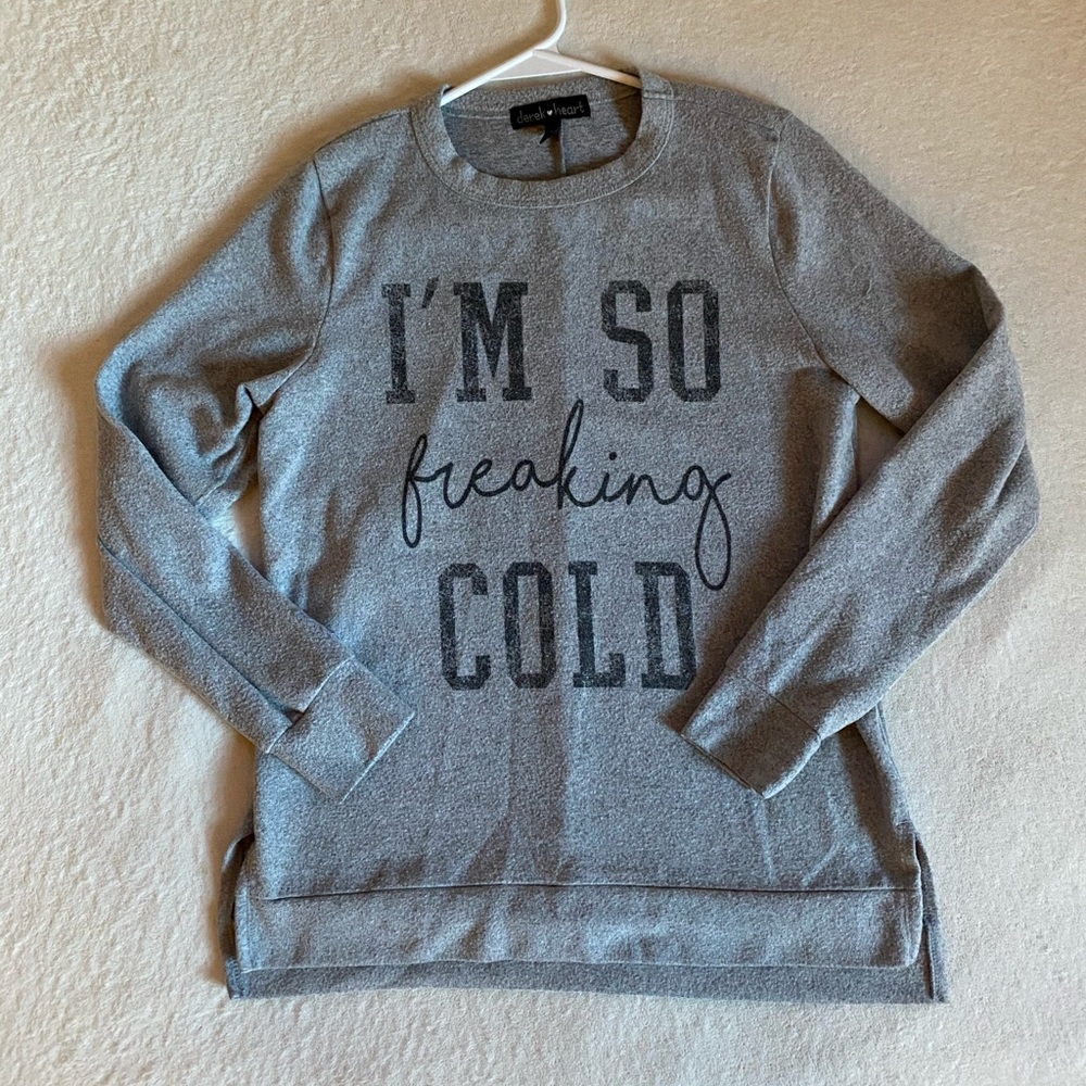 Long sleeved shirt  S or XS  grey  Derek Heart